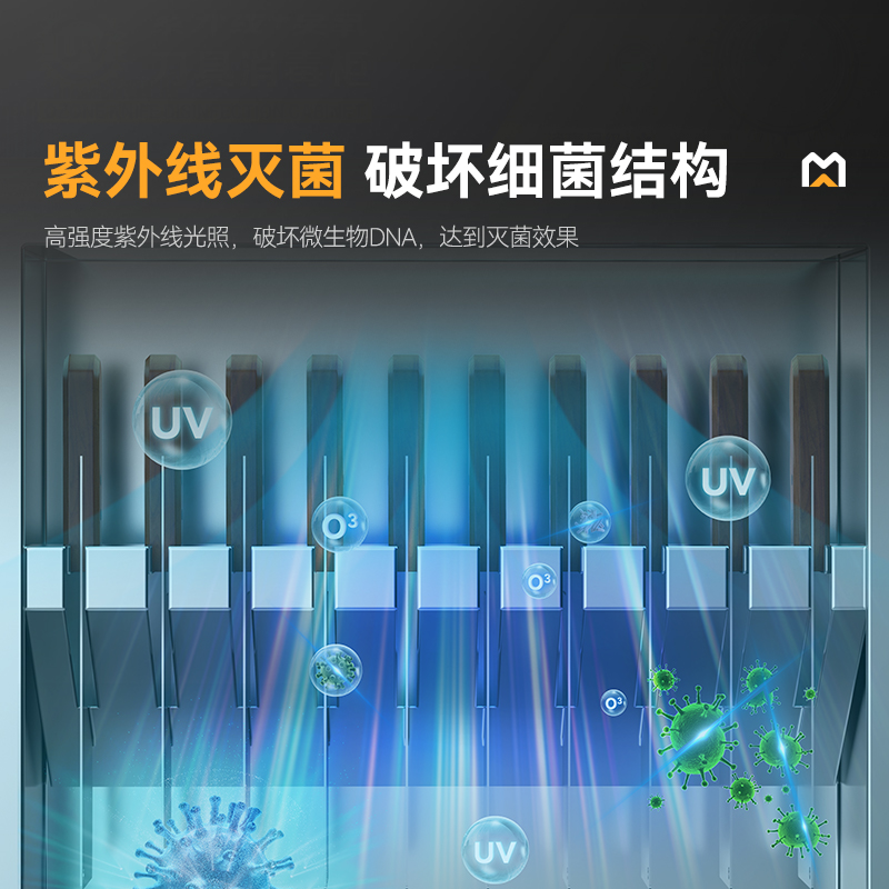 麥大廚壁掛式紫外線刀具消毒柜商用XDZ36-10A